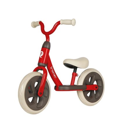 Bicicleta pentru copii fara pedale QPlay Trainer, Invatare Rapida si Echilibru, 2-4 ani, rosu