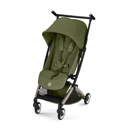 Carucior sport pentru copii Cybex Gold Libelle, ultra-usor, flexibil,  Moss Green cu cadru Taupe