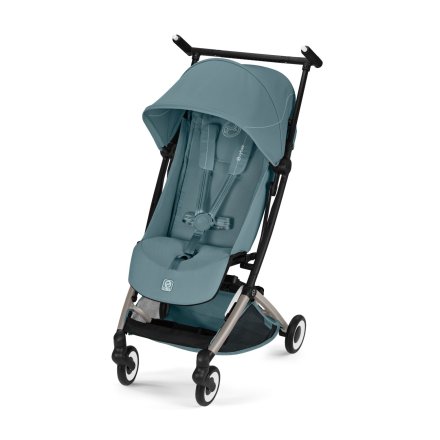 Carucior sport pentru copii Cybex Gold Libelle, ultra-usor, flexibil,  Stormy Blue cu cadru Taupe
