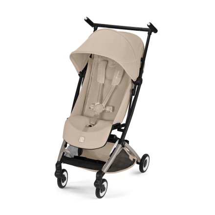 Carucior sport pentru copii Cybex Gold Libelle, ultra-usor, flexibil,  Almond Beige cu cadru Taupe