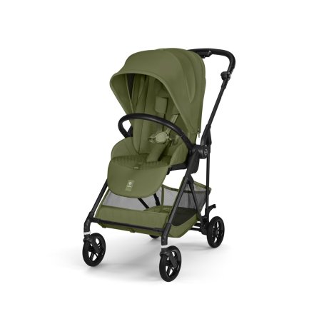 Бебешка количка Cybex Melio Carbon, ултра лека, компактна, цвят Moss Green