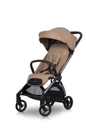 Carucior sport pentru copii Cavoe Ovi, Pliere Automata, Design Compact, Pana la 22 kg, Mocca