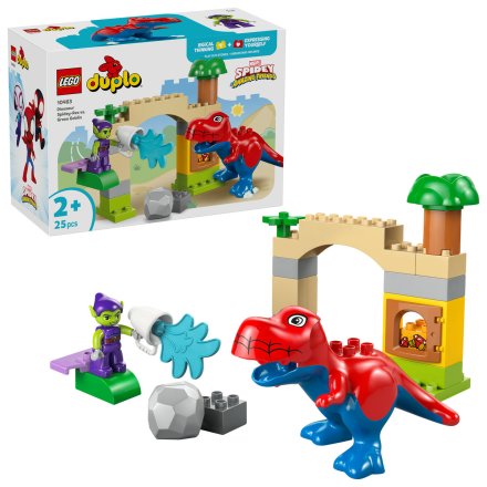 Детски комплект за игра 10463 LEGO Duplo Динозавърът Спайди-Рекс срещу Зеления Гоблин