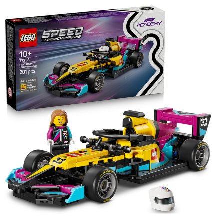 LEGO Speed ​​​​Champions 77258 Комплект състезателни коли F1 ACADEMY, колекционерска играчка и модел на Формула 1 за деца