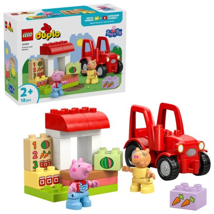 Set pentru copii tractor si piata LEGO DUPLO 10468