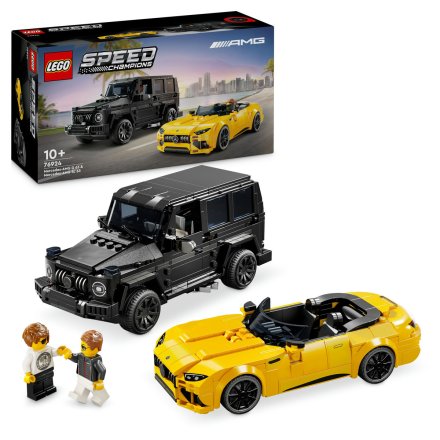 Set LEGO Speed Champions Mercedes-AMG G 63 si Mercedes-AMG SL 63 76924, Masini de Jucarie si Machete de Colectie