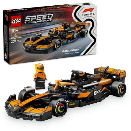 LEGO Speed ​​​​Champions McLaren F1 Team MCL38 Състезателна кола 77251 Комплект, Формула 1 играчка превозно средство, 2024