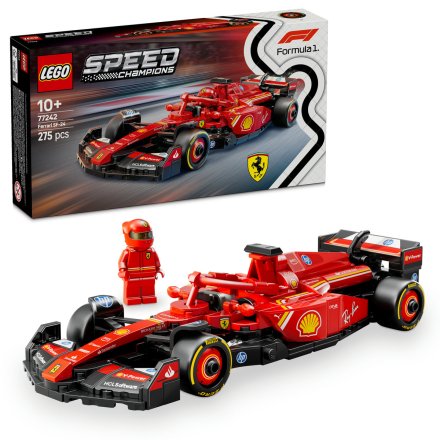 Set LEGO Speed Champions Masina de curse F1 Ferrari SF-24 77242, Vehicul de jucarie Formula 1, 2024
