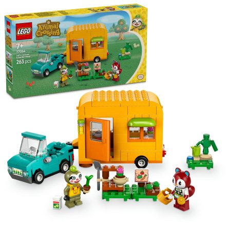 Set LEGO Animal Crossing Caravana si magazinul de gradinarit al lui Leif 77054, Jucarie de constructie, 2024