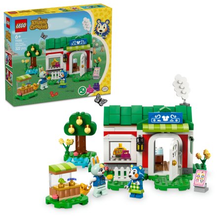 Set LEGO Animal Crossing Magazinul de haine detinut de Able Sisters 77055, Jucarie de constructie, 2024