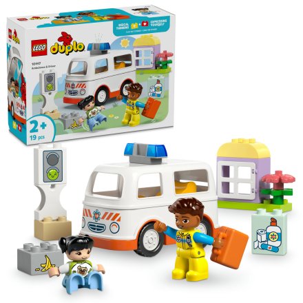Set pentru copii Ambulanta si sofer LEGO DUPLO 10447