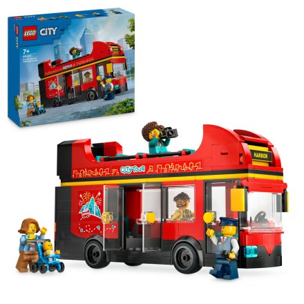 LEGO City Червен двуетажен туристически автобус Комплект 60407, LEGO Превозни средства, за деца