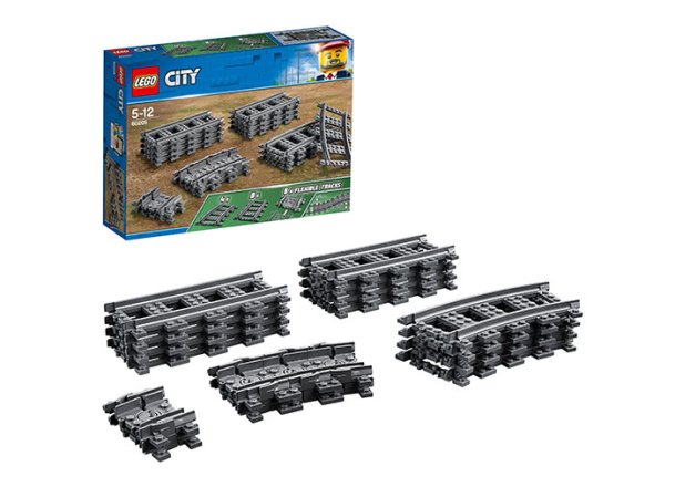 LEGO City Влакови релси 60205, Комплект за удължаване на релсите, за деца