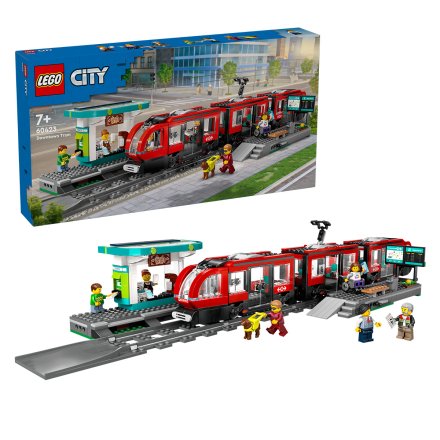 Set LEGO City Statie si tramvai in centrul orasului (60423)