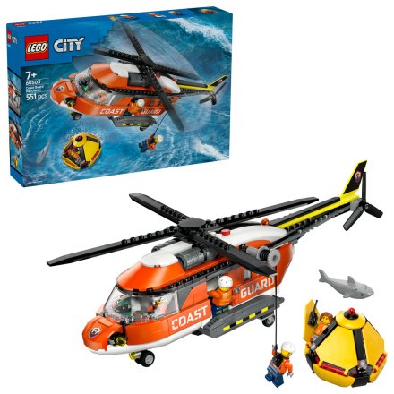 LEGO City Хеликоптер на бреговата охрана 60503 Комплект спасително превозно средство за деца