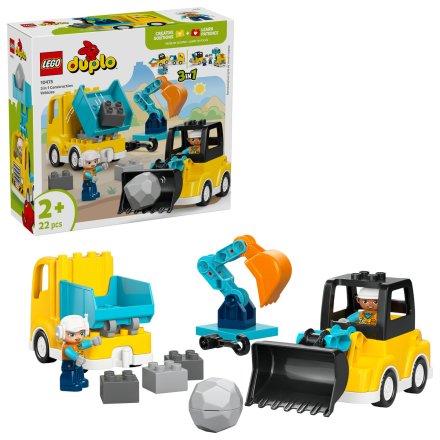 Vehicule de constructii LEGO DUPLO 10475, 3 in 1