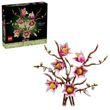 LEGO Botanicals Crengute de magnolie 11510, Set Flori Artificiale