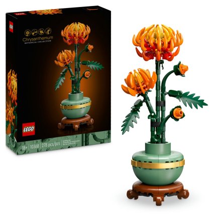 LEGO Icons Хризантема 10368, Комплект Ботаническа колекция за възрастни
