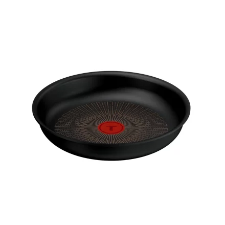 Тиган Tefal Ingenio Excellence P0000624, 24 см, Незалепващо покритие, Технология FusionCore, Термосигнал, Индукция, Черен