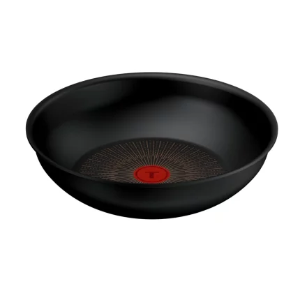 Tefal Ingenio Excellence+ Уок тиган, 28 см, Индукция, Незалепващо покритие, Черен