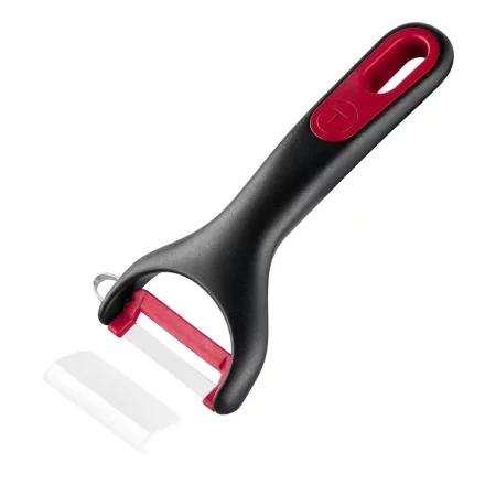 Tefal Ingenio+ K1992134 Аксесоар за белачка на зеленчуци и плодове, неръждаема стомана, въртящ се нож, черен/червен