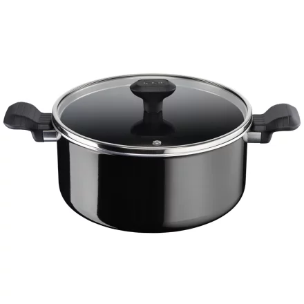 SEO заглавие Tefal So Intensive 24 см тенджера с капак, 5 л, Titanium Extra, черна