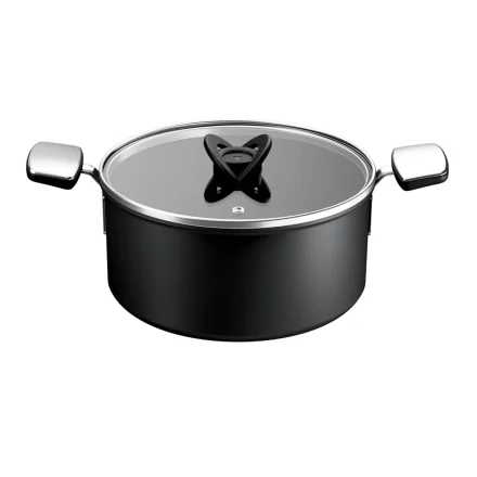 Oala cu capac Tefal Excellence+ 28 cm, 8.4 L, Antiaderenta, Inductie
