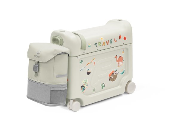 Παιδική Βαλίτσα Stokke JetKids BedBox V4, με Επεκτεινόμενο Σακίδιο Πλάτης, Πράσινο της Θάλασσας
