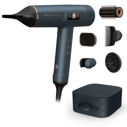 Uscator de par Rowenta Maestria for You HY9430E0, 1800W, Invelis ceramic, Generator de ioni, 6 accesorii, Verde