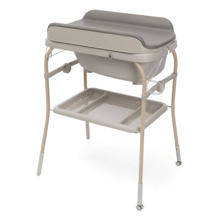 Cadita cu masa de infasat Chicco Soft Buble 4 in 1, 0 luni+, Scandinavian