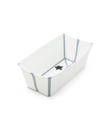 Cadita Bebe Pliabila Stokke Flexi Bath 0-4 Ani, Compacta si Portabila, White