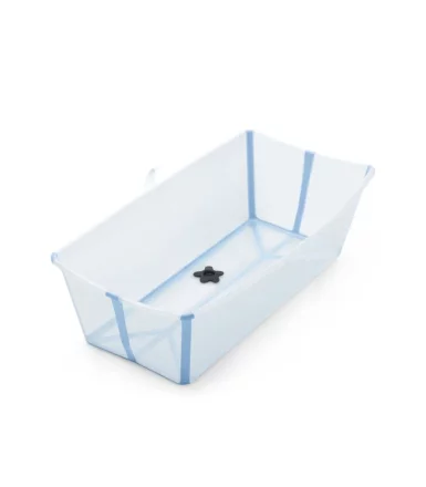 Stokke Flexi Bath X-Large Πτυσσόμενη Μπανιέρα Μωρού, 0-6 ετών, ευρύχωρη, Μπλε Ωκεανού