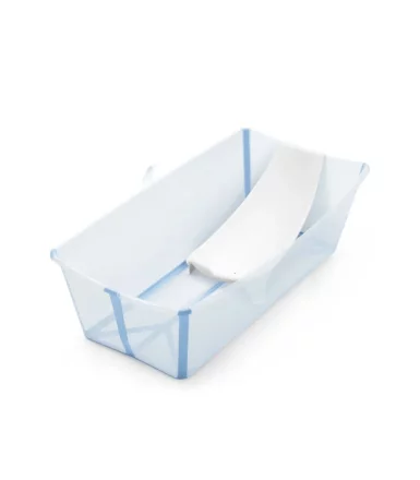 Stokke Flexi Bath X-Large Πτυσσόμενη Μπανιέρα Μωρού και Σετ Υποστήριξης Νεογνού, 0-6 ετών, πτυσσόμενη