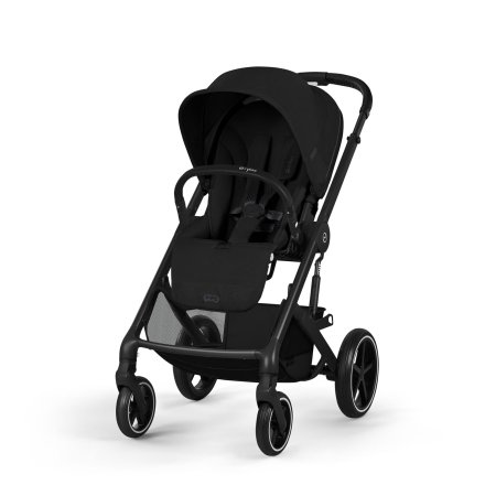 Carucior sport pentru copii Cybex Balios S Lux, flexibil, confortabil, Moon Black cu cadru Black