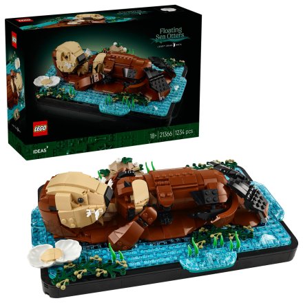 LEGO® Ideas Σετ Θαλάσσιας Βίδρας 21366, Ρετρό Διακοσμητικό Μοντέλο για Ενήλικες