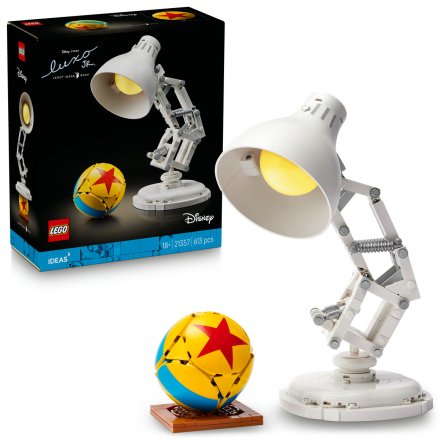 LEGO Ideas Disney Pixar Luxo Jr. 21357 Емблематичен ретро колекционерски комплект лампи
