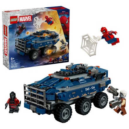 Set LEGO Marvel Urmarire cu Omul Paianjen si masina inchisorii 76349, Jucarie Copii