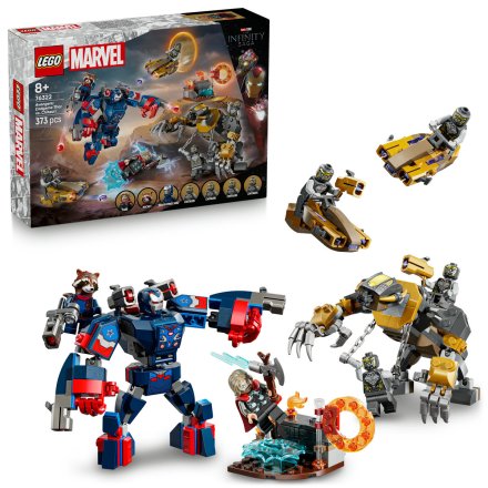 LEGO Marvel Avengers - Комплект Тор срещу Читаури 76322, Детска играчка за конструиране