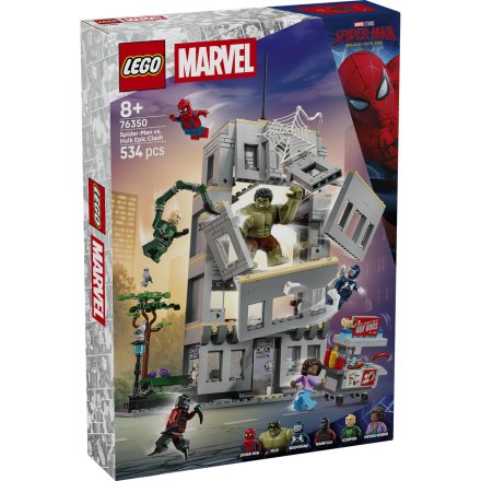 Set LEGO Marvel Spider-Man: Confruntarea memorabila dintre Omul-Paianjen si Hulk 76350, Colectia Brand New Day
