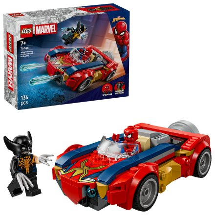 Set LEGO Marvel Spider-Man: Omul Paianjen in masina vs Wolverine venomizat 76342, Colectia Super Heroes