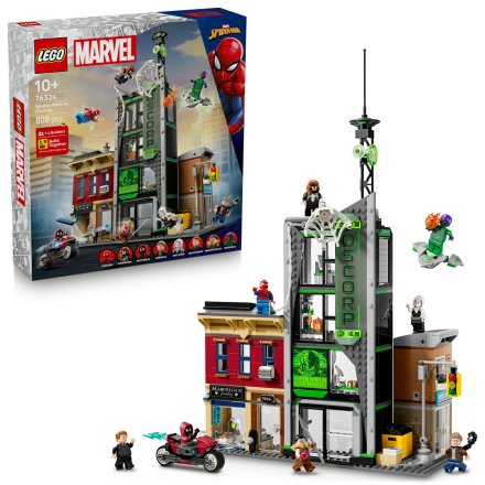 LEGO Marvel Спайдърмен срещу Оскорп 76324, Градски комплект за сглобяване и колекциониране