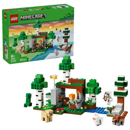 LEGO Minecraft Prima aventura pe timp de noapte 21593, Set constructie cu functie exploziva
