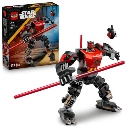 Lego Star Wars 75411 Robotul Darth Maul, Jucarie Articulata cu Sabie Laser cu Doua Taisuri