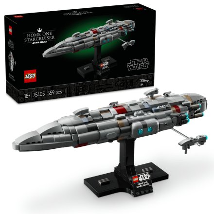 Lego Star Wars 75405 Home One Starcruiser, Macheta de Constructie si Etalare la Scara Medie