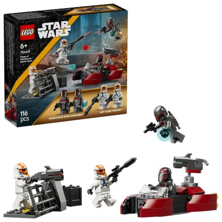 Lego Star Wars 75449 Обсадата на Мандалор - Боен пакет, интерактивен комплект с 4 минифигури
