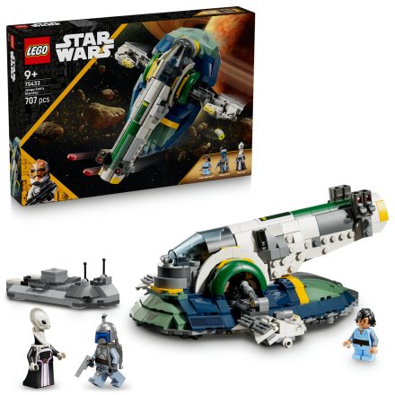 LEGO Star Wars Nava stelara a lui Jango Fett 75433, Set de Constructie pentru Copii si Colectionari