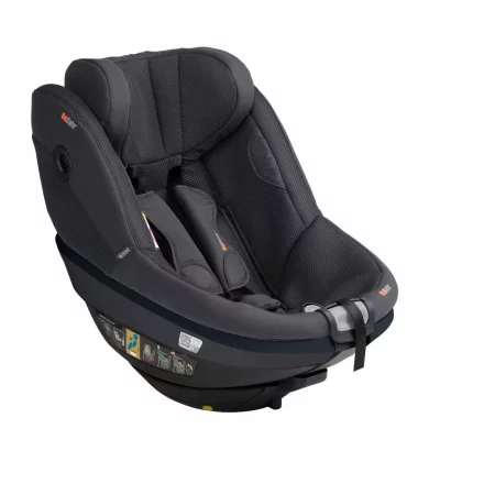 Scaun auto pentru copii BeSafe Beyond 2, 180°, 6 luni - 6 ani, certificat AGR, Anthracite Mesh
