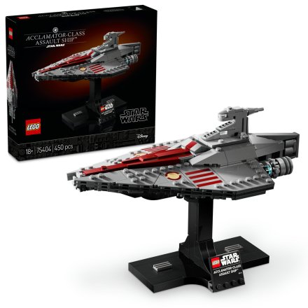LEGO Star Wars Nava de asalt din clasa Acclamator 75404, Model de Colectie la Scara Medie
