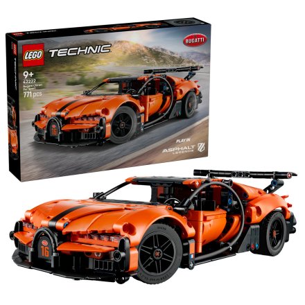 LEGO Technic Hipermasina Bugatti Chiron Pur Sport 4222, Set de Constructie cu Cod Asphalt Legends, 771 Piese