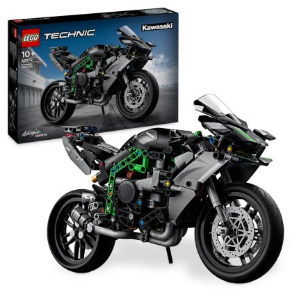 LEGO Technic Kawasaki Ninja H2R Μοτοσικλέτα 42170, Μοντέλο Κλίμακας 1:8, με Κινητήρα και Κιβώτιο Ταχυτήτων